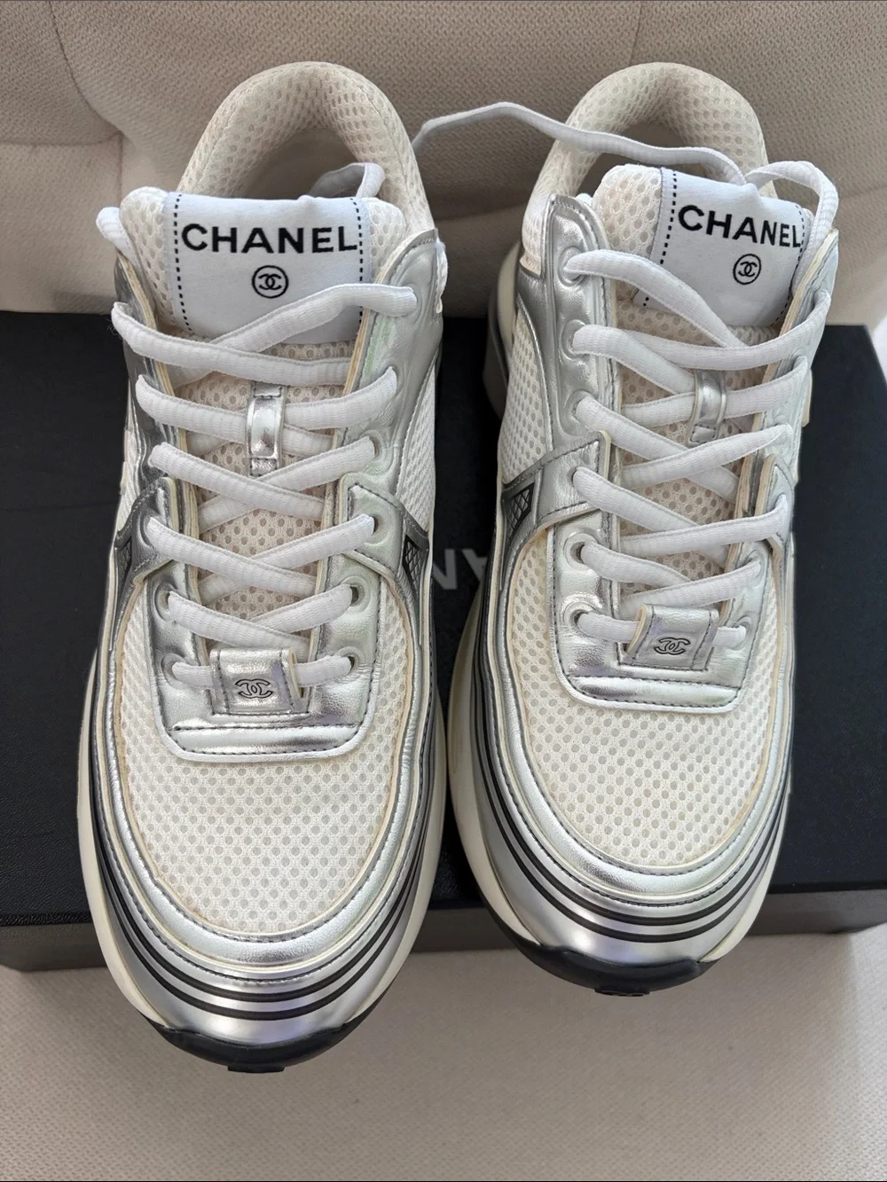 Chanel Sneakers Sz 37 - Picture 5 of 11